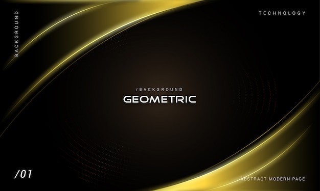 Vector abstract dark golden luxury background