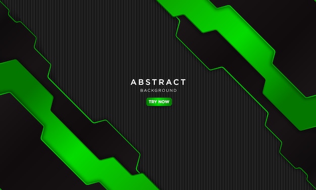 Vector abstract dark green background with modern shape.