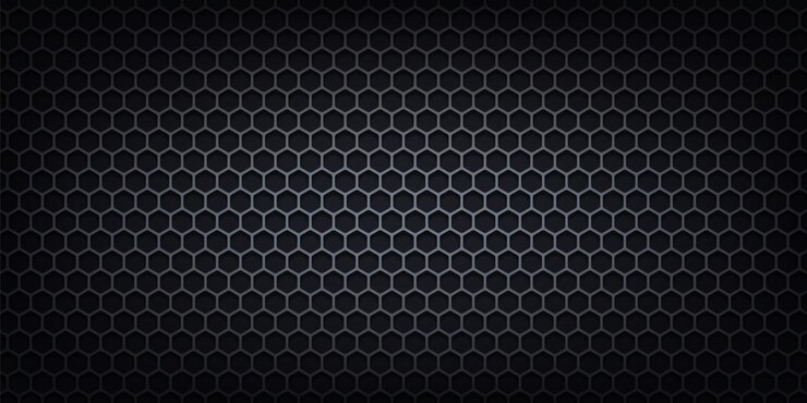 Vector abstract dark hexagon pattern background