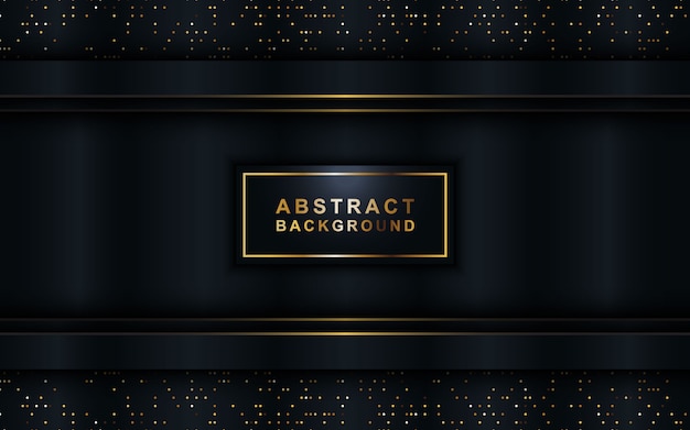 Abstract dark metallic 3d vector background.