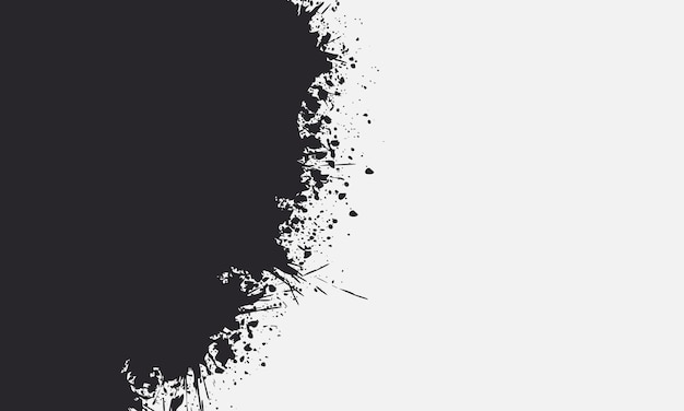 Vector abstract dark paint splatter grunge background. new template for your brand book.