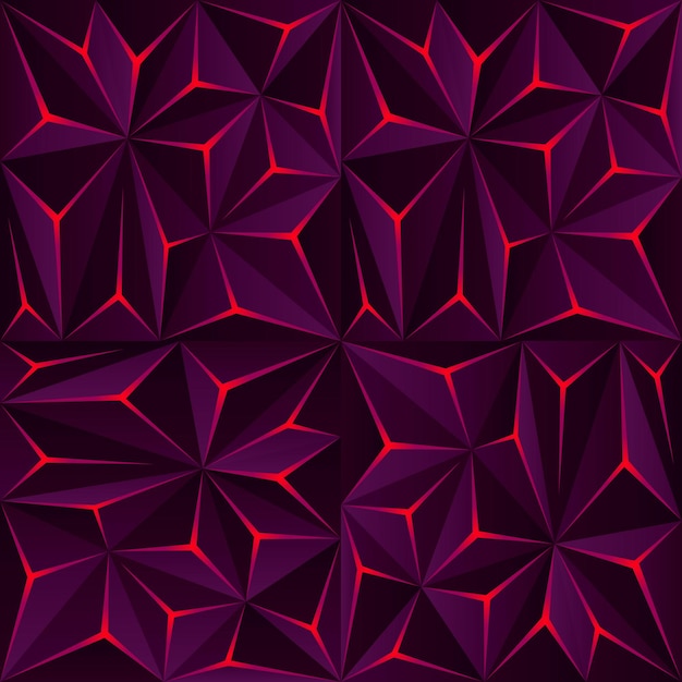 Abstract dark polygon background with light effect. modern geometric background