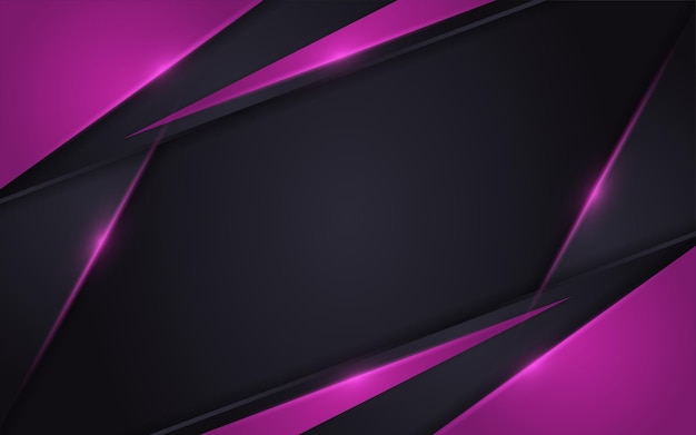 Abstract dark purple background with dynamic shape and lines design template