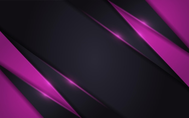 Vector abstract dark purple background with dynamic shape and lines design template