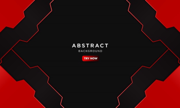 Вектор Абстрактный темно-красный фон с современной формой, будущая концепция робота