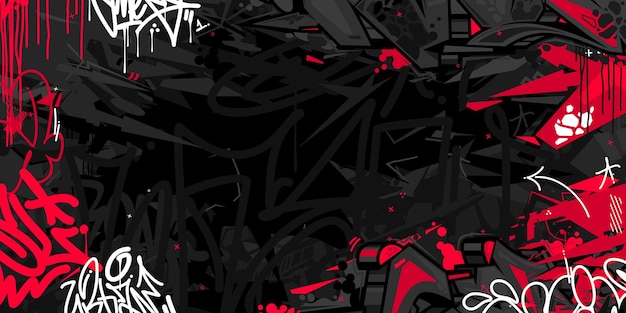 Vettore abstract dark urban street art graffiti style vector illustration template background art
