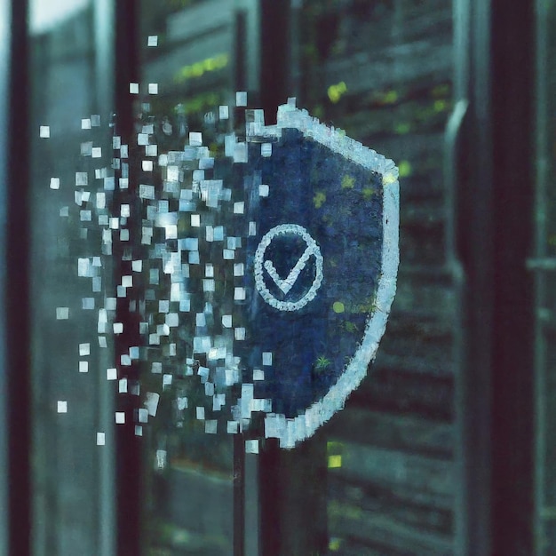 abstract of data and network symbol on a modern computer background binary code on data backgr