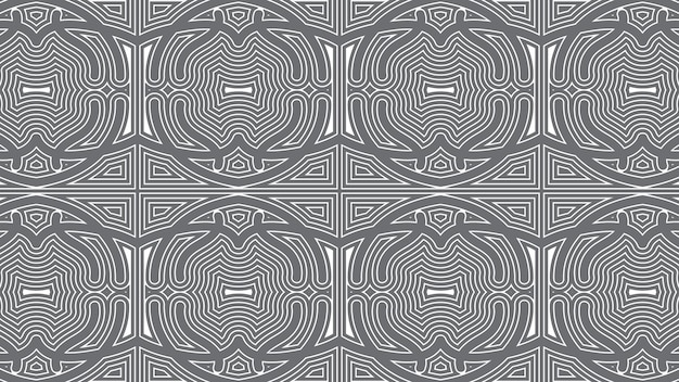 Vector abstract decoratief cirkelvormig naadloos patroon