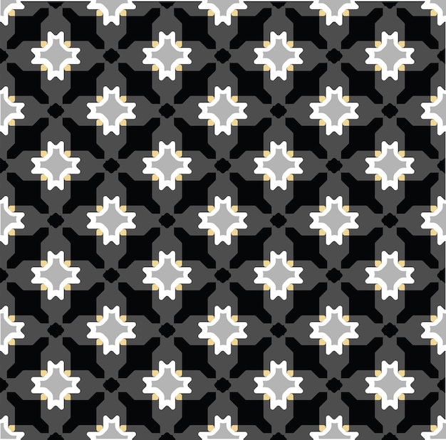 Abstract decoratief retro houndstooth naadloos patroon Tegelstijl traditioneel geometrisch patroon
