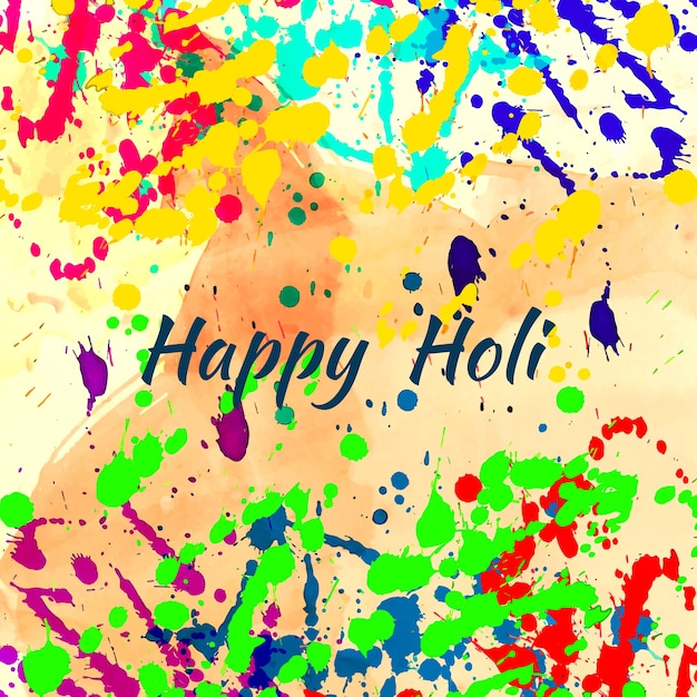 Abstract decorative background of Happy Holi 