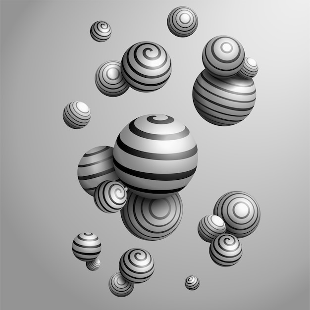 Vector abstract decorative balls