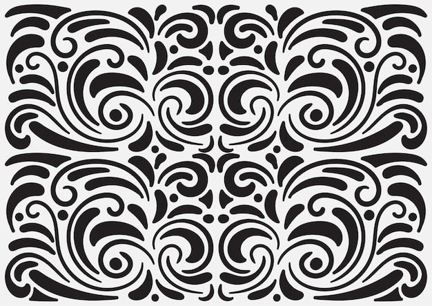 Abstract Decorative Ornamental Pattern Wallpaper