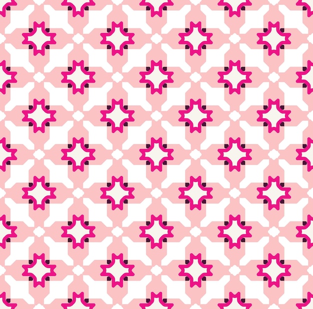 Abstract Decorative Retro Houndstooth Seamless Pattern Tile Style Traditional Geometric Pattern