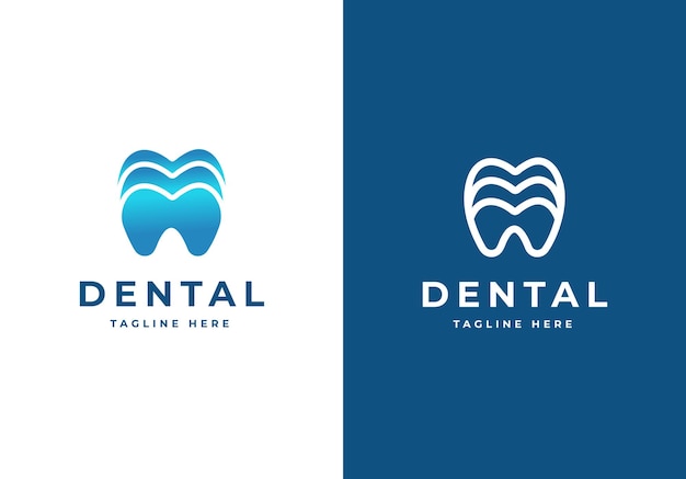 Abstract Dental care Logo design vector template