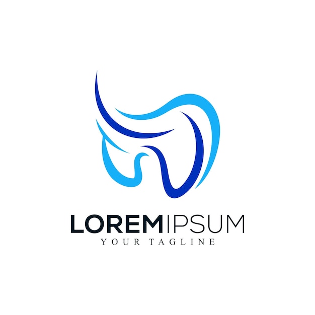 Abstract dental logo design