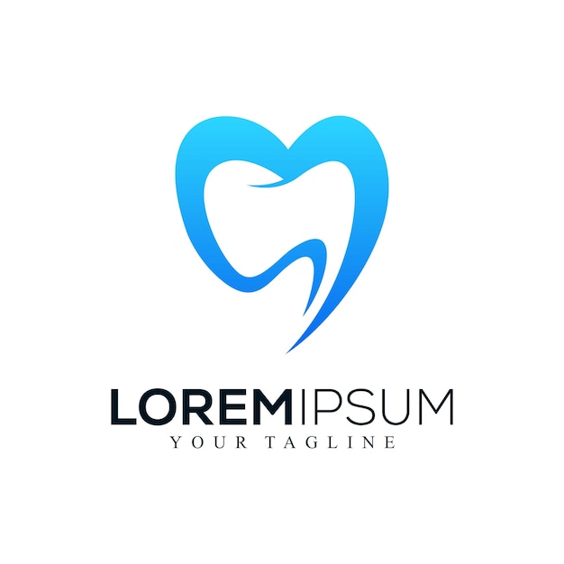 abstract dental logo design