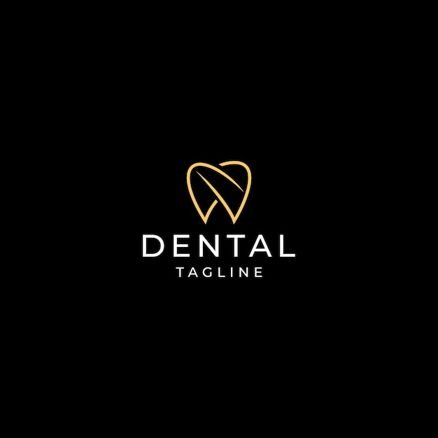Абстрактный шаблон логотипа стоматологии