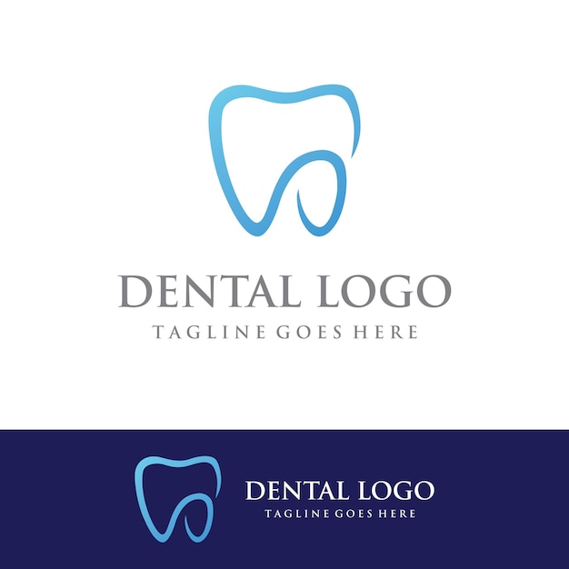 Abstract dental logo template design Dental health dental care and dental clinic Logo for health dentist and clinic