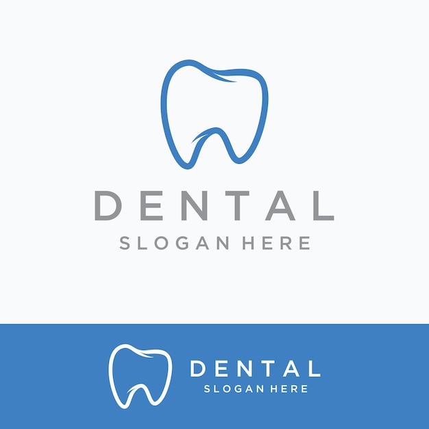 Abstract dental logo template design Dental health dental care and dental clinic Logo for health dentist and clinic