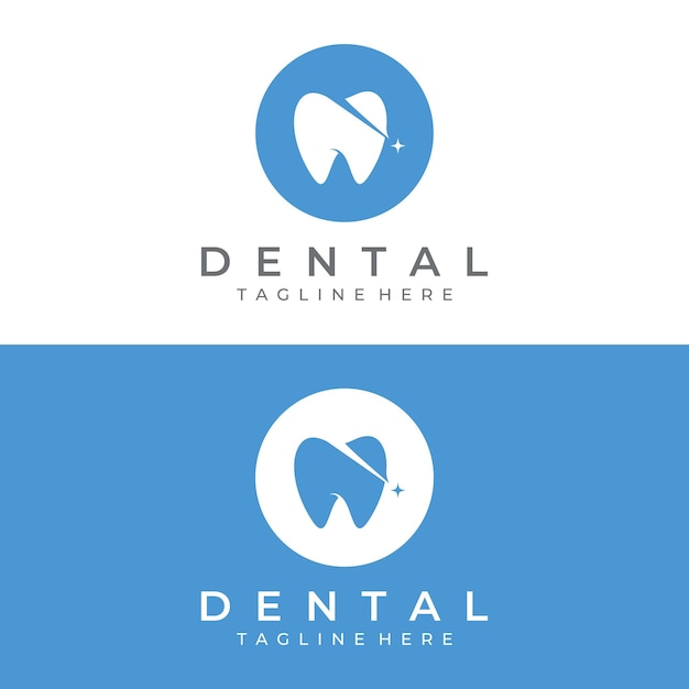 Abstract dental logo template design Dental health dental care and dental clinic Logo for health dentist and clinic