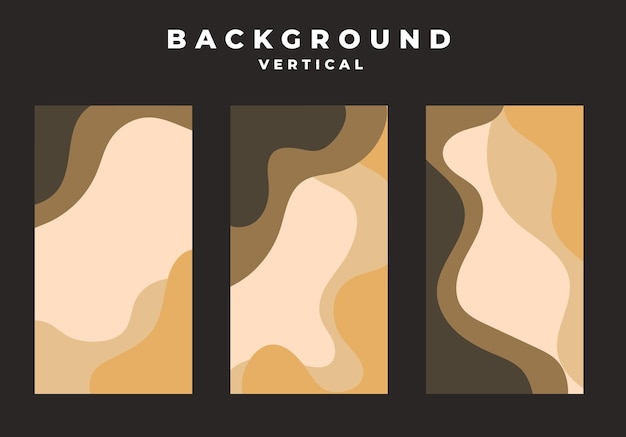 Abstract design background set vector illustration Creative art with cozy cream color Design for banner card poster social media invitation flayer