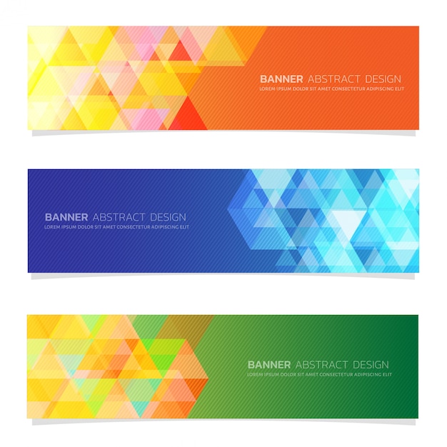 Abstract design banner web template.