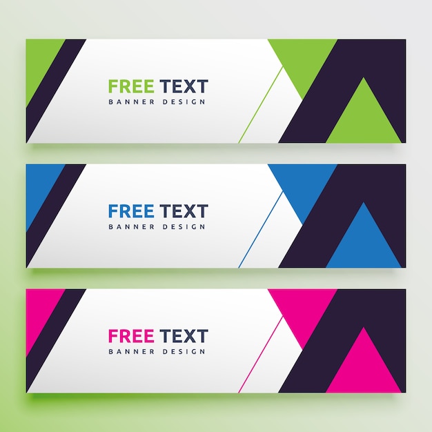 Vector abstract design banner web template