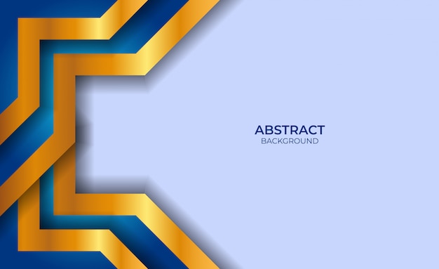 Abstract Design Blue And Gold Style