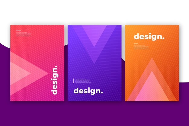 Abstract design colorful covers