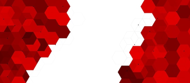 Abstract design element with hexagons shape