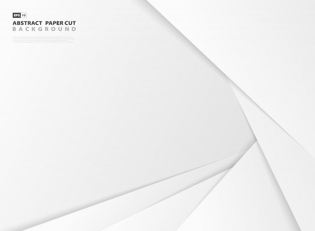 抽象的なデザイングラデーショングレーと白の色紙は、パターンテンプレートの背景をカットしました。