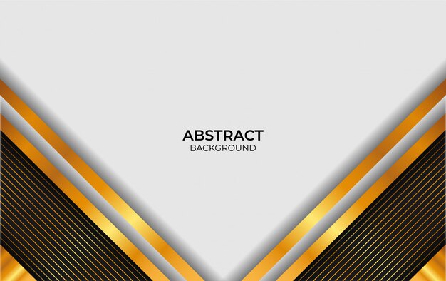 Abstract design luxury white and gold