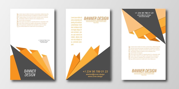 Abstract design template for a banner poster or flyer