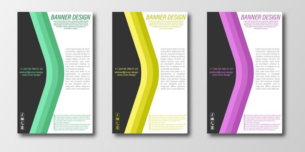 Abstract design template for a banner poster or flyer