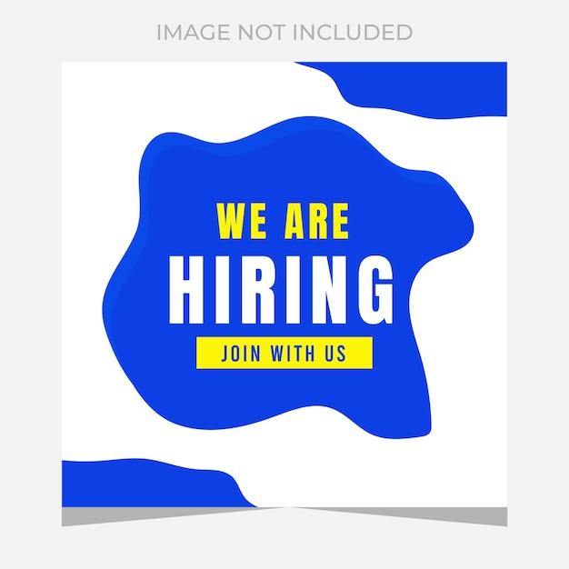 Abstract design we are hiring