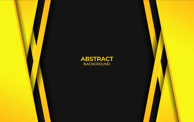 Vector abstract design yellow and black