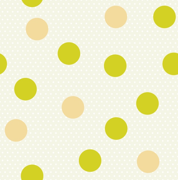 Abstract Detailed Polka Dots Vector Seamless Pattern Trendy Fashion Colors Stylish Minimal Concept