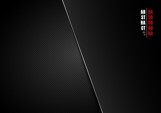 抽象的な斜め線ストライプの黒とグレーの背景