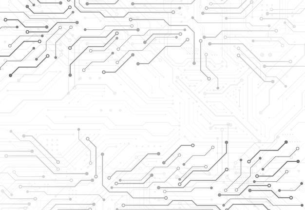 Sfondo digitale astratto con trama del circuito stampato illustrazione della scheda madre elettronica concetto di comunicazione e ingegneria illustrazione vettoriale