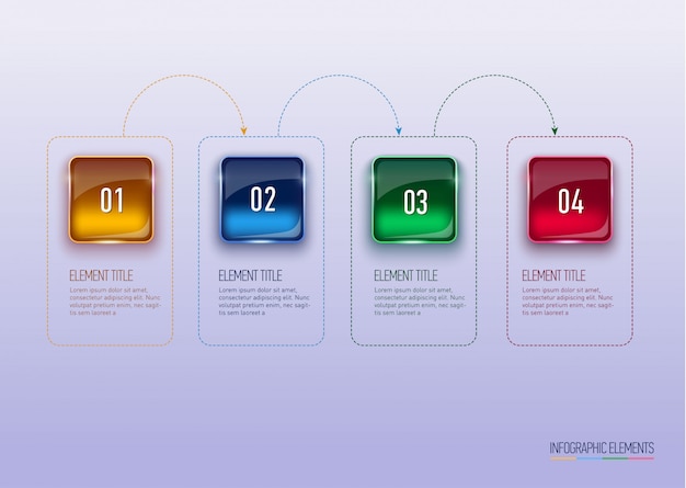 Abstract  digital illustration infographic.