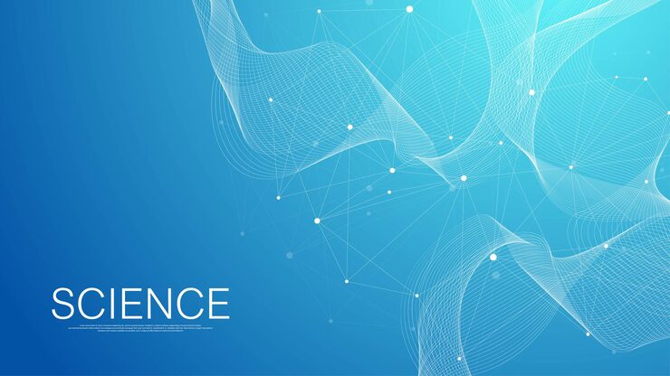 Vector 파란색 배경에 추상 디지털 네트워크 연결 구조입니다. 인공 지능 및 엔지니어링 기술 개념입니다. 글로벌 네트워크 빅 데이터, 라인 신경총, 최소 어레이. 벡터 일러스트 레이 션.
