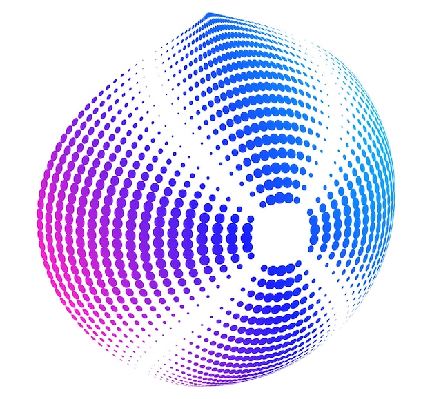 Abstract digital sphere with gradient lines Futuristic globe design symbolizing big data neural networks blockchain technology innovation and global connection for hitech projects and present