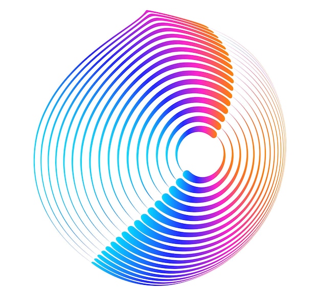 Abstract digital sphere with gradient lines Futuristic globe design symbolizing big data neural networks blockchain technology innovation and global connection for hitech projects and present