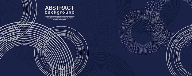 Vector abstract digital technology background with circle ring