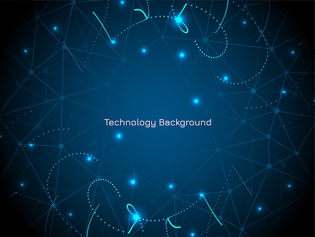 Abstract digital technology blue background