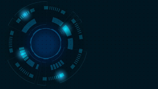 Abstract Digital Technology Cycle background.