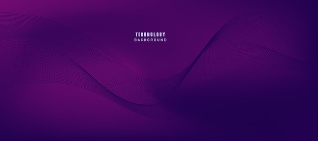 Vector abstract digital technology futuristic blue purple background