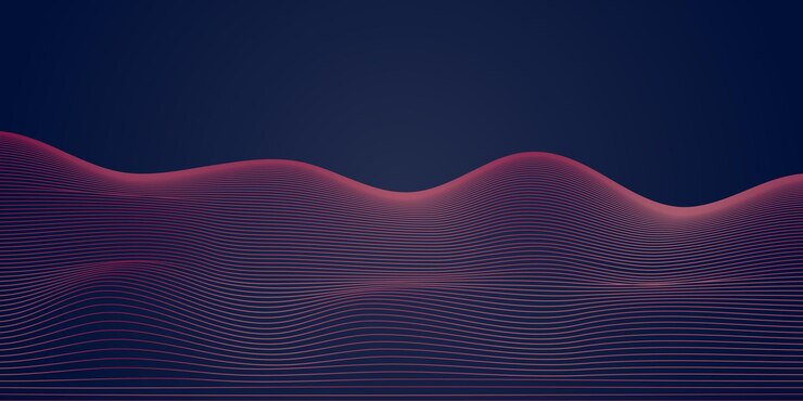 Vector abstract digital wave of particles futuristic point wave technology background vector