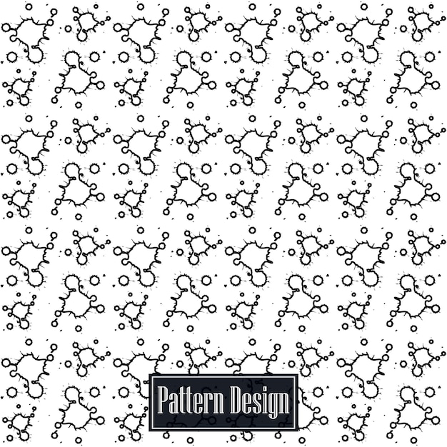 Vector abstract dirty brush line vector pattern background