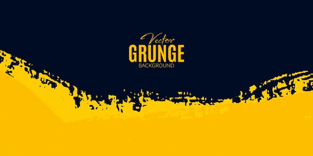 Abstract dirty yellow grunge advertising banner or poster blue background design vector file